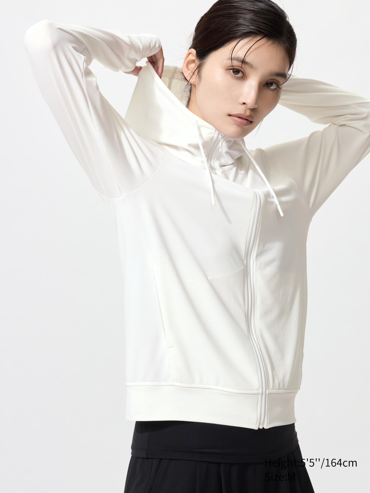 AIRism Mesh UV Protection Full-Zip Long Sleeve Hoodie