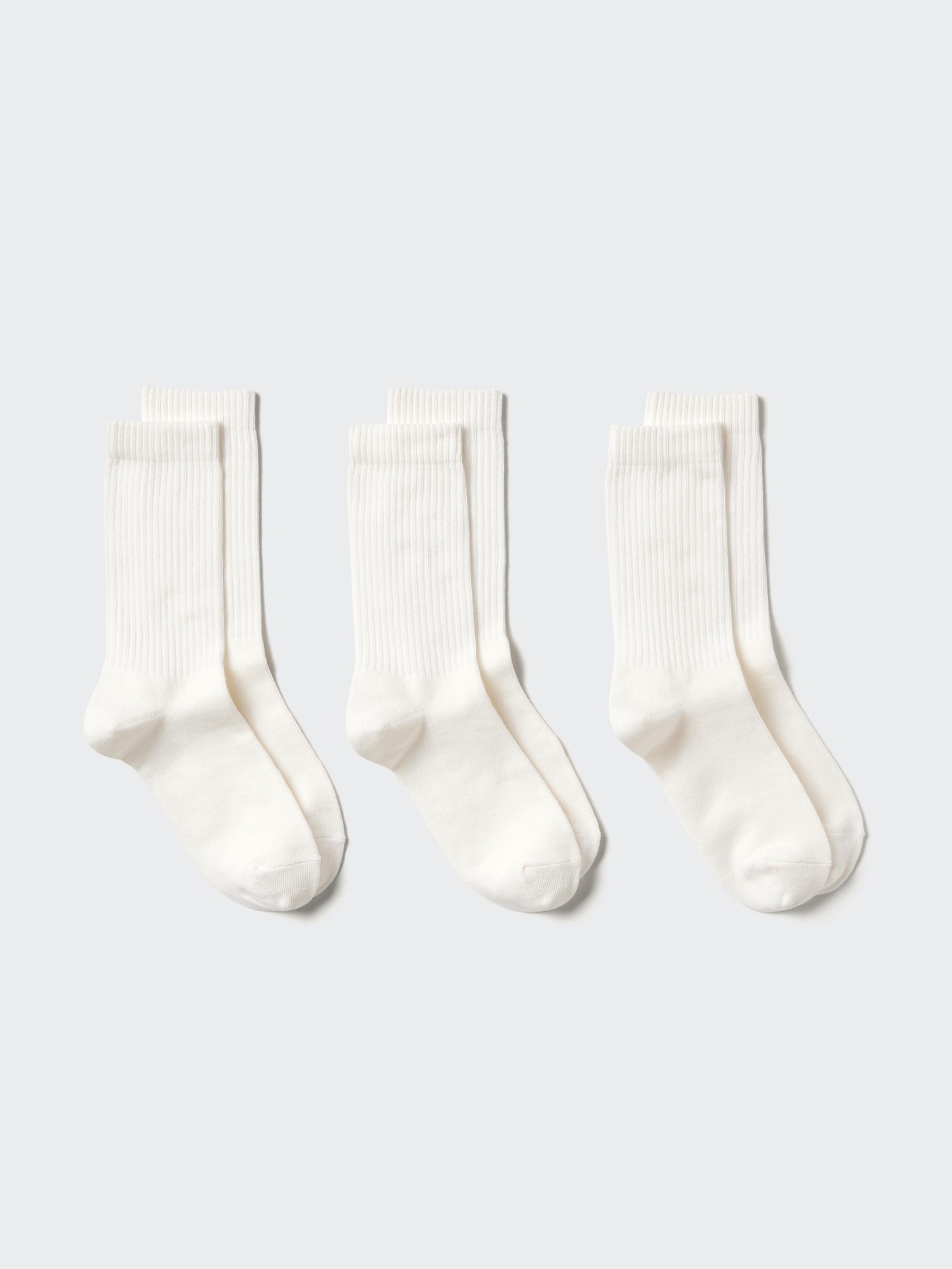Regular Socks 3 Pairs Ribbed