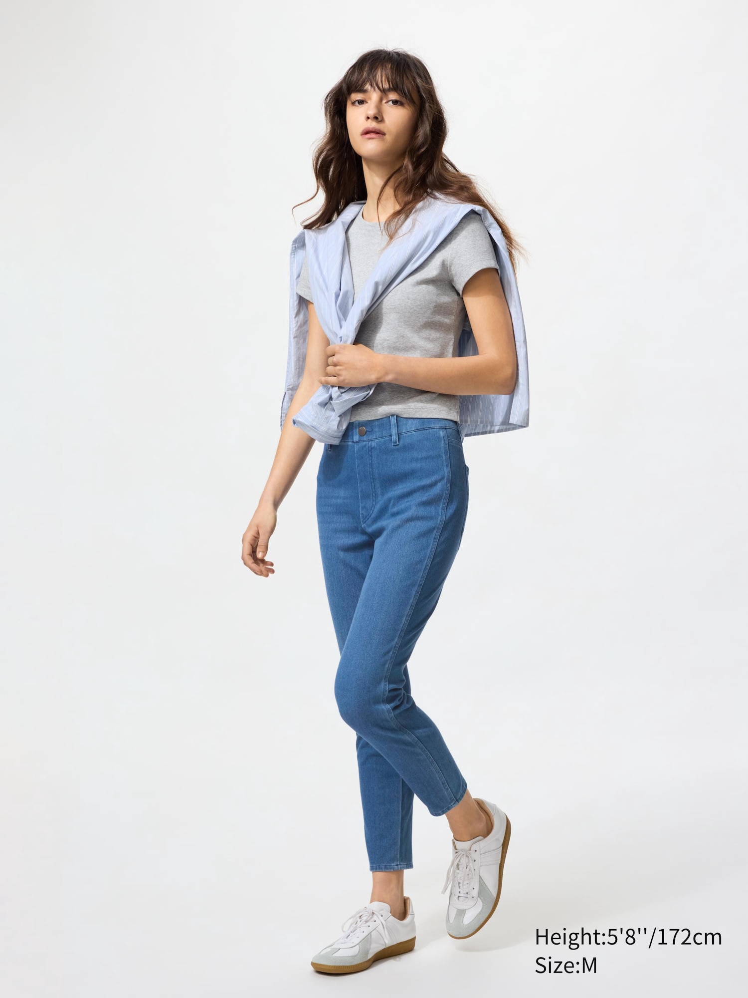 Ultra Stretch Cropped Denim Leggings Pants