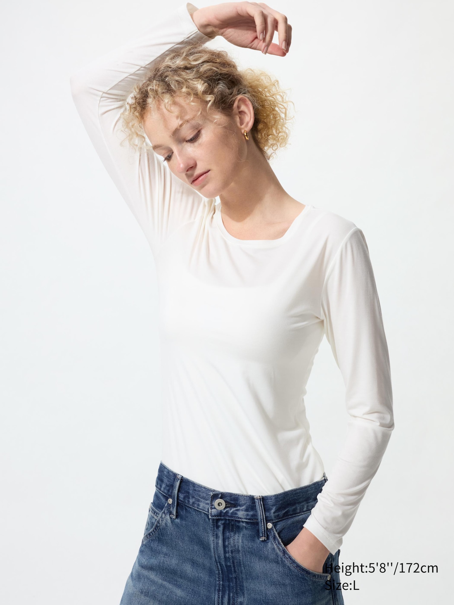 HEATTECH Crew Neck Long Sleeve T-Shirt