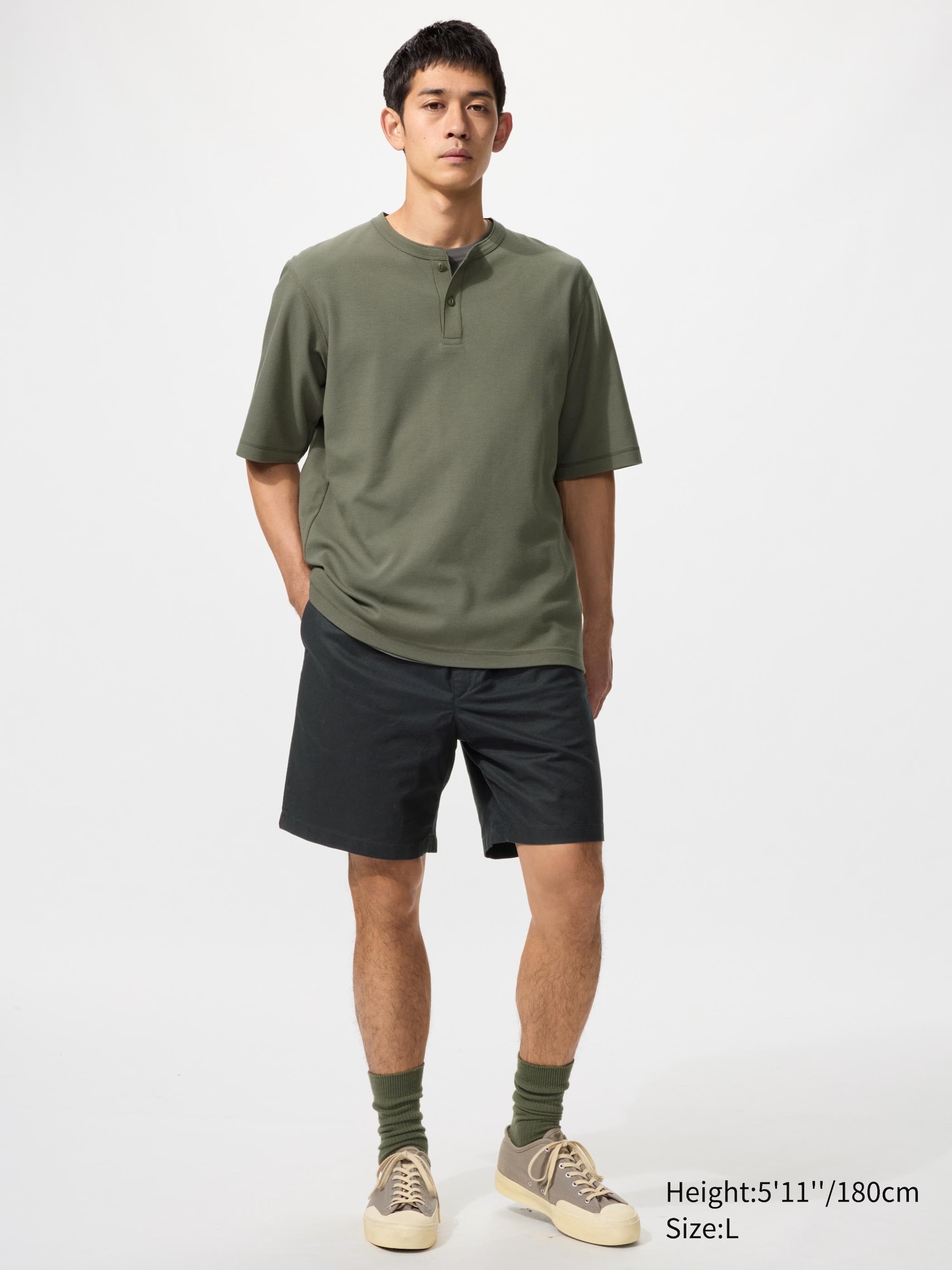 Linen Blend Easy Shorts
