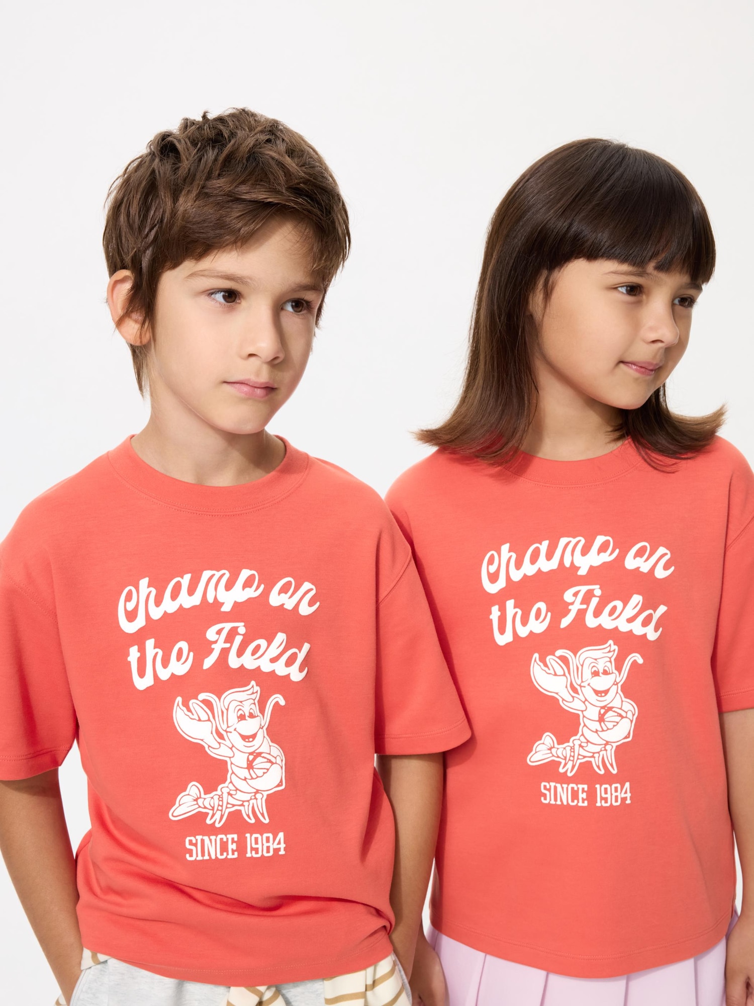 KIDS AIRism Cotton Graphic Crew Neck T-Shirt