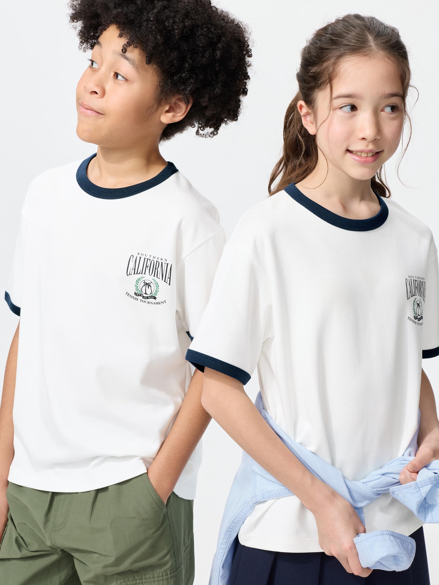 KIDS AIRism Cotton Graphic Crew Neck T-Shirt