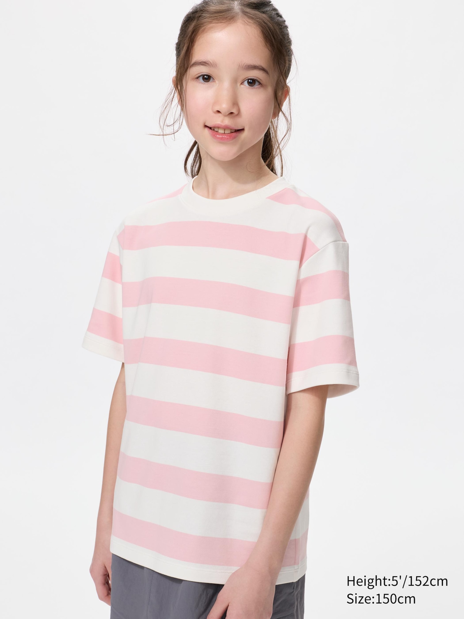 KIDS AIRism Cotton Striped Crew Neck T-Shirt