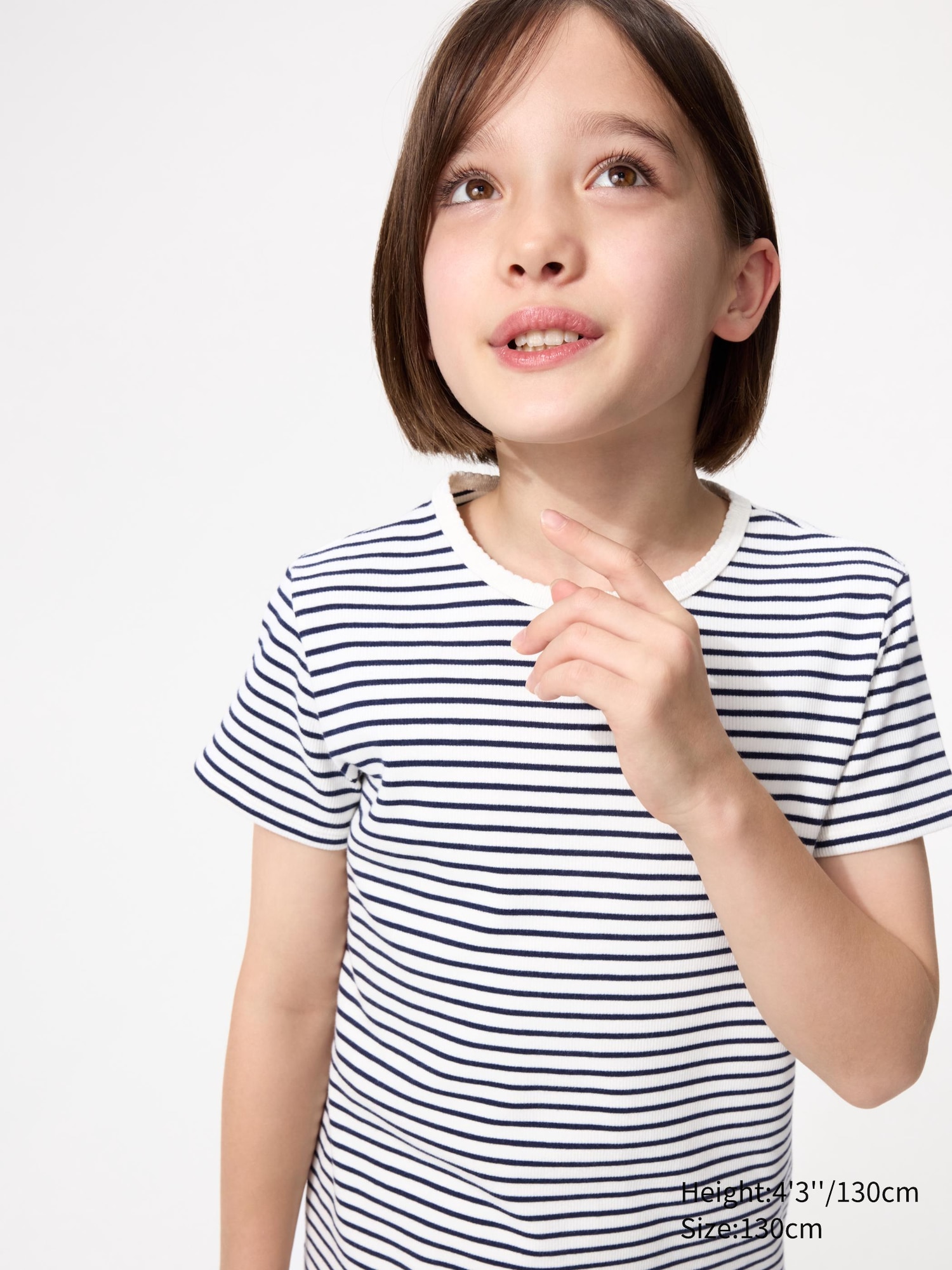 GIRLS Ribbed T-Shirt Striped