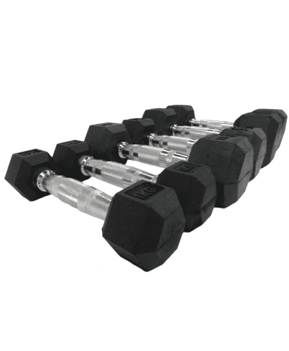 Prograde Rubber Hex Dumbbell