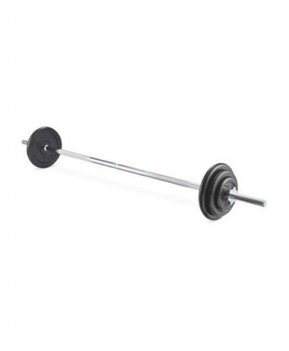 SET E RUBBERISED PROGRADE BARBELL SET (75KG)