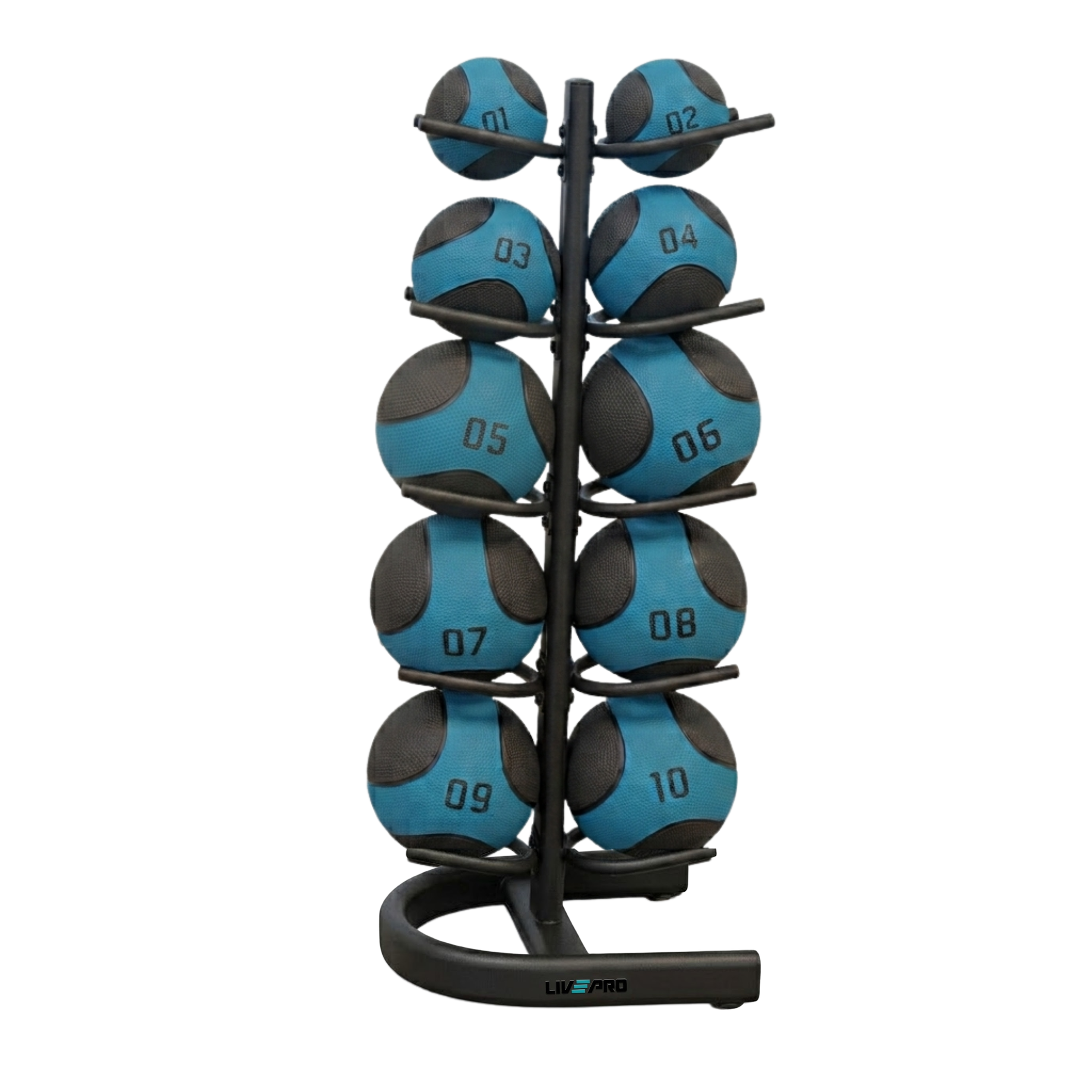 Medicine Balls with Vertical Rack